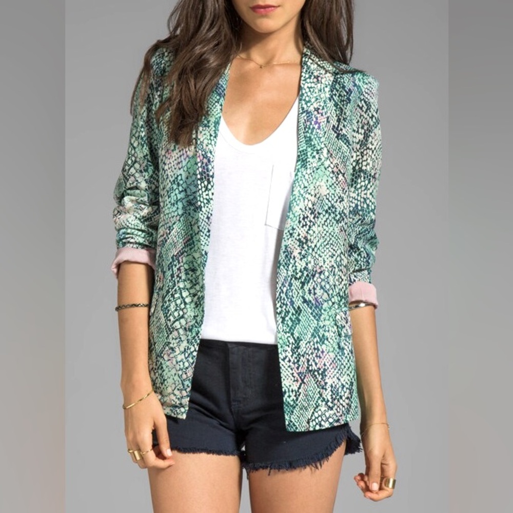 Lovers+Friends | Bombshell Blazer in Snakeskin